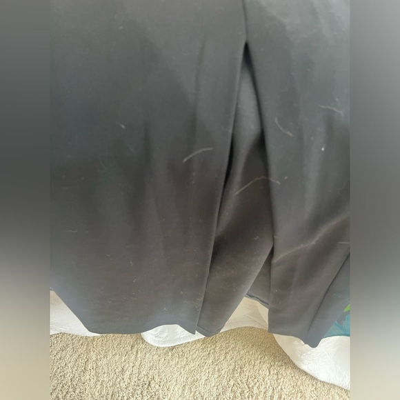 Vintage Cache 💙💚🖤 Black Spandex Zip Skirt W/ Floral Sarong Size 10 90s 🖤💙💚 - Picture 12 of 12